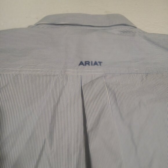 Ariat Pro Series Men's LS Striped Button Down Shirt Size XL - Picture 3 of 7